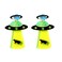 BOGZON UFO Aliens Acrylic Earrings Jewelry Multiple Styles B