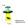 BOGZON UFO Aliens Acrylic Earrings Jewelry Multiple Styles B