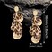 JNONL Unique Handmade Bohemian Round Leopard Acrylic Dangle Drop Earrings Statement Vintage 60s 70s Long Chain Resin Disk Stud Earrings for Women Boho Lightweight Summer Beach Jewelry Leopard Print