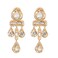 Upowka Statement GoldTone Crystal Drop Dangle EarringsParty Prom JewelryGreat Gift for women