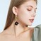 Vavhoo Boho Flower Dangle Earrings Cute Green Leaf Fairy Statement Summer Refreshing Seaside Idyllic Holiday Earrings Black