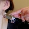 WASAIE Crystal Teardrop Dangle Butterfly Earrings for Women Clear CZ Dangling Statement Earrings Jewelry Gift For Party