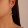 Weenkeey 2 Pairs Gothic Dagger Sword Earrings Retro Long Sword Hook Earrings Punk Knife Dangle Drop Earrings for Women Silver Black