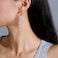 Winssigma Fringe Hoop Dangle Earrings Long Beads Tassel Chain Earrings for Women Sparkly Chandelier EarringsLt Pink