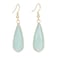 Plumiss Women Green Agate Stone Earrings Healing Gemstone Earrings Jewelry for Natural Lover