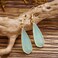 Plumiss Women Green Agate Stone Earrings Healing Gemstone Earrings Jewelry for Natural Lover