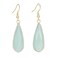 Plumiss Women Green Agate Stone Earrings Healing Gemstone Earrings Jewelry for Natural Lover