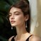 Plumiss Women Handmade Boho Natural Labradorite Stone Dangle Earrings