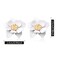WUWEIJIAJIA Boho Flower Stud Earrings with White Pearl Daisy Dangle Drop Earrings with Gold Flower Bud