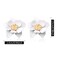 WUWEIJIAJIA Boho Flower Stud Earrings with White Pearl Daisy Dangle Drop Earrings with Gold Flower Bud
