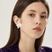 WUWEIJIAJIA Boho Flower Stud Earrings with White Pearl Daisy Dangle Drop Earrings with Gold Flower Bud