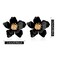 WUWEIJIAJIA Boho Flower Stud Earrings with White Pearl Daisy Dangle Drop Earrings with Gold Flower Bud Black