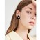 WUWEIJIAJIA Boho Flower Stud Earrings with White Pearl Daisy Dangle Drop Earrings with Gold Flower Bud Black