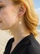 XYJZXY Star Drop Earrings Pearl Drop Dangle Hoop Earrings for Women