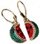 YACQ Womens Watermelon Leverback Dangle Earrings Hypoallergenic Lightweight 45 inch