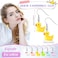 Yinkin 6 Pairs Rubber Duck Earrings Cute Ducky Earrings for Women Jewelry Gift Resin Dangle DropConventional Style