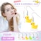 Yinkin 6 Pairs Rubber Duck Earrings Cute Ducky Earrings for Women Jewelry Gift Resin Dangle DropConventional Style