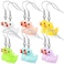 Yinkin 6 Pairs Rubber Duck Earrings Cute Ducky Earrings for Women Jewelry Gift Resin Dangle DropConventional Style