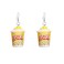 YUNXI Drop Handmade Cute Women Gift Resin Eardrop Emulational Charm Food Cartoon Snacks Popcorn Earring