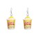 YUNXI Drop Handmade Cute Women Gift Resin Eardrop Emulational Charm Food Cartoon Snacks Popcorn Earring