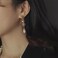 ZHOUMEIWENSP Silver Saturn NANA Earrings Planet Dangle Earrings Space Hypoallergenic Punk Earrings for Women Large Gold