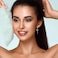 Watforsh Star and Moon Earrings Dangle Hoop Earrings for Women Huggie with Cubic Zirconia Celestial Space Style
