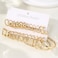 17IF 12 Pairs Gold Hoop Earring Set for Women Chunky Earring Big Small Smooth Surface Trendy Stud Lightweight Twisted Ear Pack