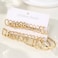 17IF 12 Pairs Gold Hoop Earring Set for Women Chunky Earring Big Small Smooth Surface Trendy Stud Lightweight Twisted Ear Pack