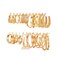17IF 12 Pairs Golden Hoop Earring Set for Women Chunky Smooth Surface Trendy Big Small Stud Earring Lightweight Twisted Pearl Ear PackB