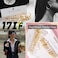 17IF 12 Pairs Golden Hoop Earring Set for Women Smooth Surface Trendy Big to Small Chunky Stud Earring Lightweight Twisted Pearl Ear PackC