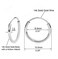 Olivia's Collection 14k White Gold Endless Hoop Earrings 10x10mm