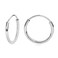 Olivia's Collection 14k White Gold Endless Hoop Earrings 10x10mm