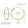 Olivia's Collection 14k Yellow Gold Endless Hoop Earrings 12x10mm