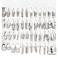 17IF 24 Pairs Silver Earring Set for Women Chunky Earring Multipack Punk Trendy Big Small Stud Hoop Earring Lightweight Twisted Pearl Ear Pack For Daily Birthday Party