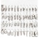17IF 24 Pairs Silver Earring Set for Women Chunky Earring Multipack Punk Trendy Big Small Stud Hoop Earring Lightweight Twisted Pearl Ear Pack For Daily Birthday Party