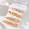 17IF 24 Pairs Gold Earring Set for Women Chunky Earring Multipack Punk Trendy Big Small Stud Hoop Earring Lightweight Twisted Pearl Ear Pack For Daily Birthday Party