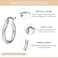 Fcebsty 3 Pairs 925 Sterling Silver Post Hoop Earrings Small White Gold Plated Hoop Earrings for Women 13mm3