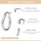 Fcebsty 3 Pairs 925 Sterling Silver Post Hoop Earrings Small White Gold Plated Hoop Earrings for Women 13mm3