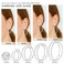 YINCUO 4 Pairs Stainless Steel Hoop Silver 30405060 mm Earrings for Women Hoops Hypoallergenic Thin Lightweight Dangle Set