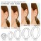 YINCUO 4 Pairs Stainless Steel Hoop Silver 30405060 mm Earrings for Women Hoops Hypoallergenic Thin Lightweight Dangle Set
