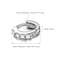 SILBERTALE 5mm Huggie Earrings 925 Sterling Silver Cubic Zirconia Tiny Hoop Earrings Cute Mini Forward Helix Cartilage Earring Hoop for Women