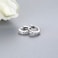 SILBERTALE 5mm Huggie Earrings 925 Sterling Silver Cubic Zirconia Tiny Hoop Earrings Cute Mini Forward Helix Cartilage Earring Hoop for Women