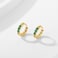 Showself 6MM Mini Hoop Earring Gold Green Tragus Helix Cartilage Rook Micro Ear Hoops Earring Cubic Zirconia CZ Tiny Huggie Hoop Earrings for Women 20G