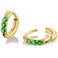Showself 6MM Mini Hoop Earring Gold Green Tragus Helix Cartilage Rook Micro Ear Hoops Earring Cubic Zirconia CZ Tiny Huggie Hoop Earrings for Women 20G