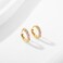 Showself 6MM Mini Hoop Earring Gold Pink Tragus Helix Cartilage Rook Micro Ear Hoops Earring Cubic Zirconia CZ Tiny Huggie Hoop Earrings for Women 20G