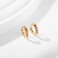 Showself 6MM Mini Hoop Earring Gold Red Tragus Helix Cartilage Rook Micro Ear Hoops Earring Cubic Zirconia CZ Tiny Huggie Hoop Earrings for Women 20G