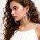 Frodete 80mm Large Rhinestone Hoop Earrings for Women Sparkly Oversized Hoops Statement Jewelry Bling Round Accessories Wedding Party Prom Outfits
