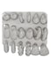 ILGANT 9 Pairs Chunky Silver Earrings Set for Women Trendy Lightweight Silver Hoop Earrings Hypoallergenic Jewelry
