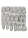 ILGANT 9 Pairs Chunky Silver Earrings Set for Women Trendy Lightweight Silver Hoop Earrings Hypoallergenic Jewelry