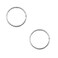 Serenity Sleepers 925 Sterling Silver Solid Seamless Diamond Cut Twist Sleeper Hoop Earrings Small Hinged Thin Handmade 8mm 10mm 12mm 14mm For Women Men 1532 12mm
